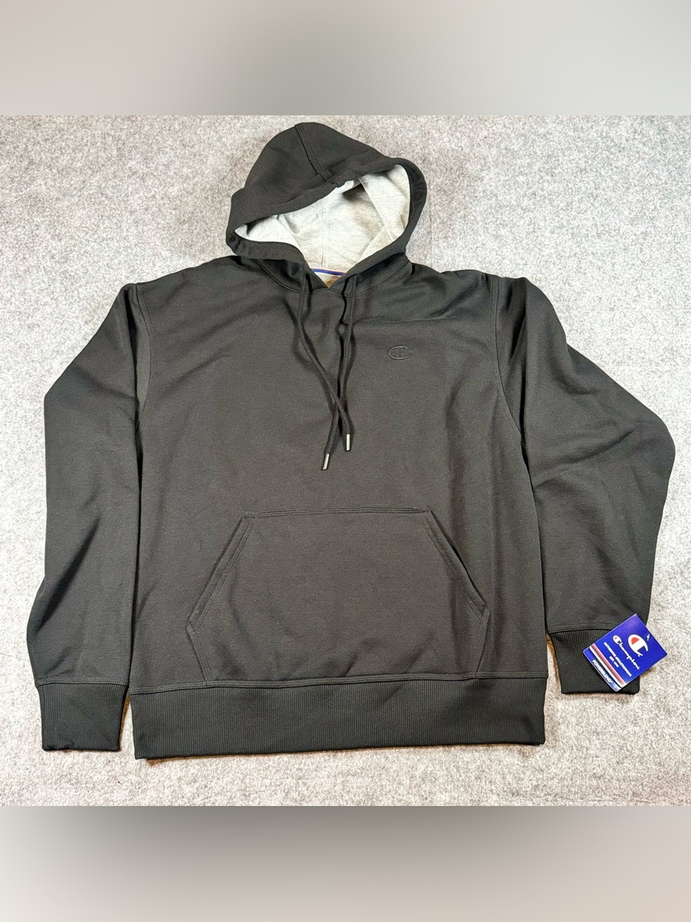 Champion Men’s Black Fleece Pullover Hoodie - Size Medium - NWT